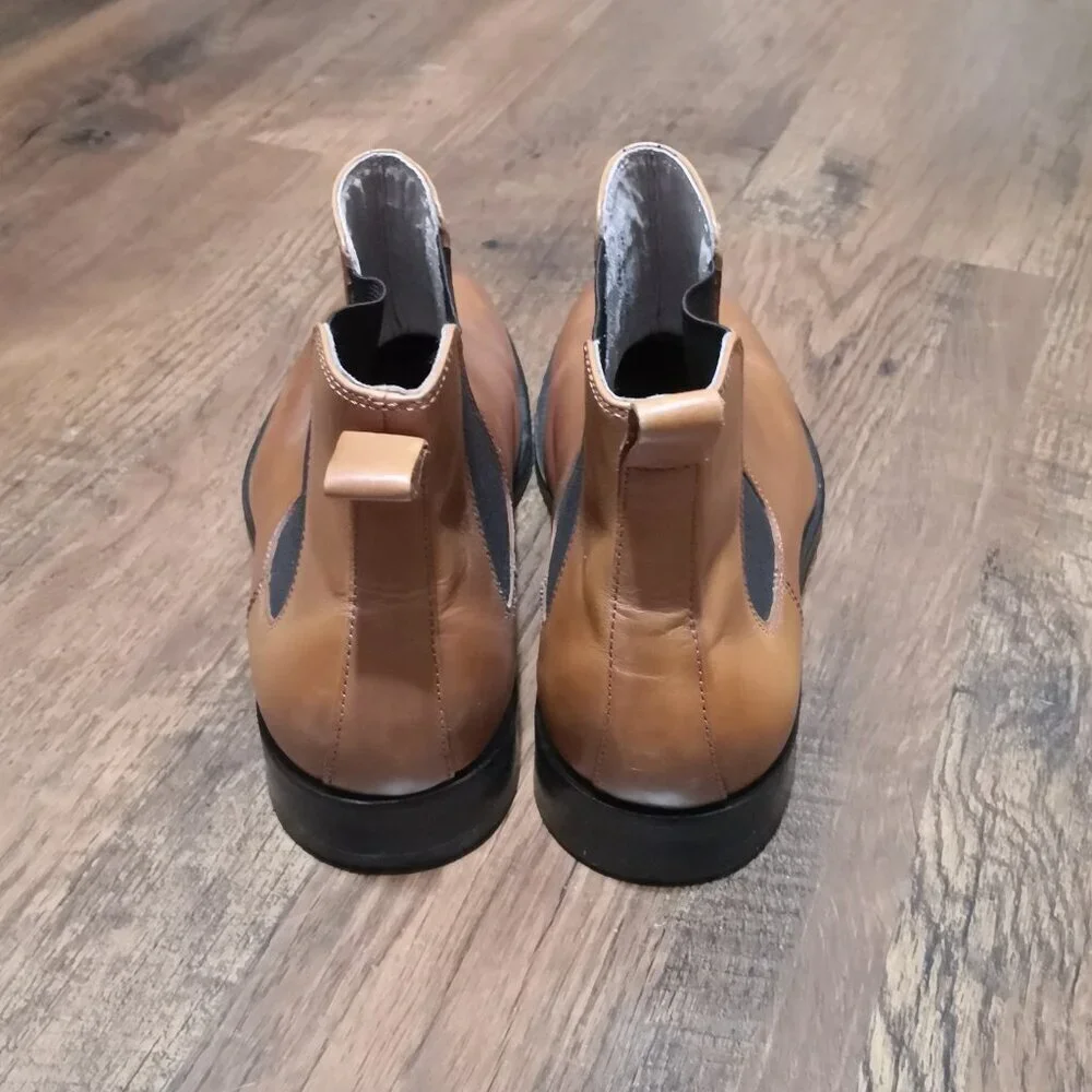 Banana Republic‎ Men’s Tan Chelsea Leather Ankle Boots  Size 9